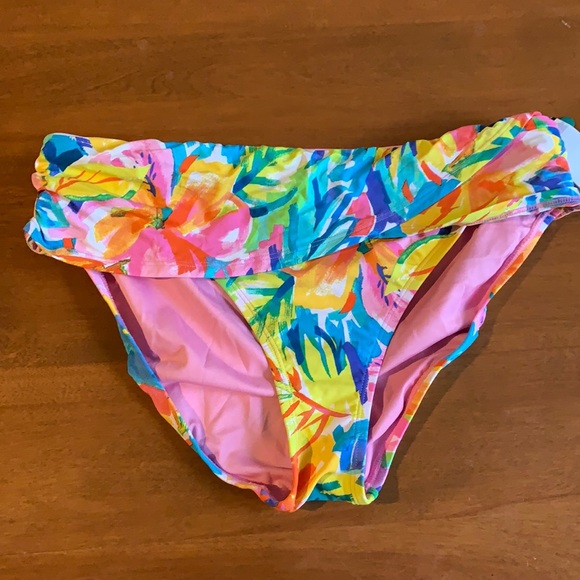Bleau rod Beattie watercolor bathing suit bottoms - Picture 1 of 7